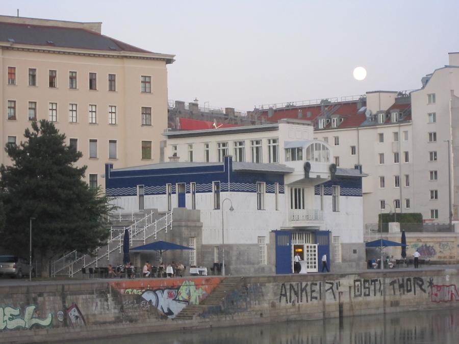 Schützenhaus von Otto Wagner bei der Kaiserbadschleuse