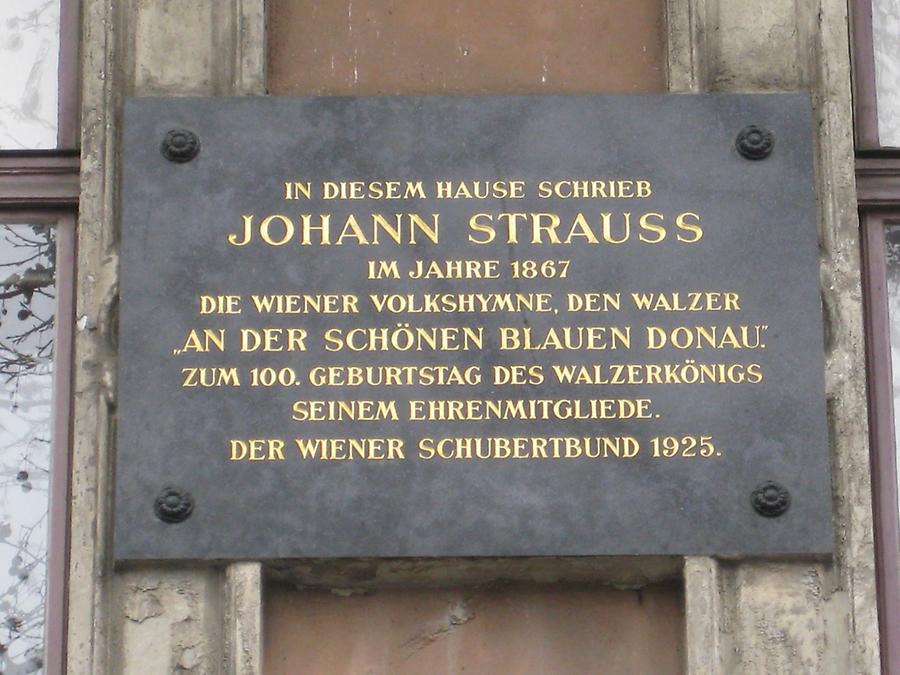 Johann Strauss Gedenktafel