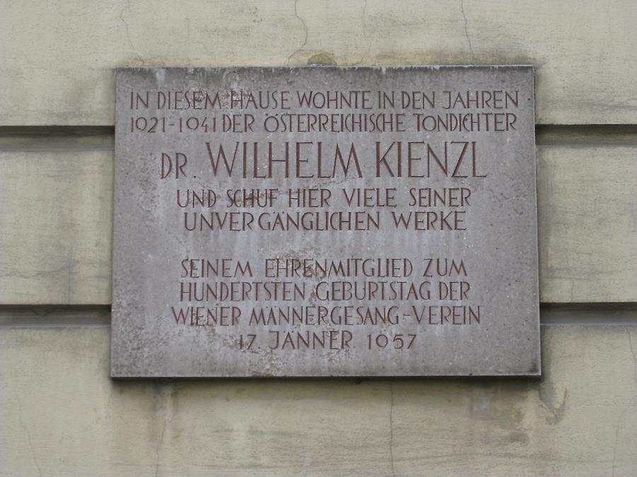 Wilhelm Kienzl Gedenktafel