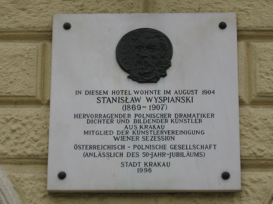 Stanislaw Wyspianski Gedenktafel