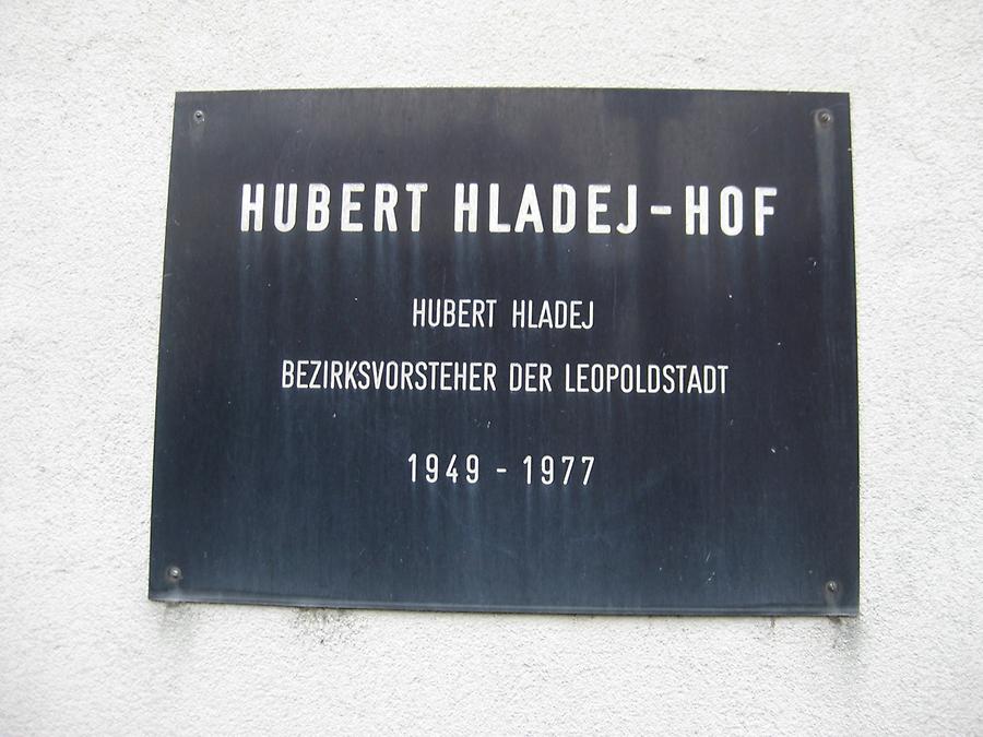 Hubert Hladej Gedenktafel