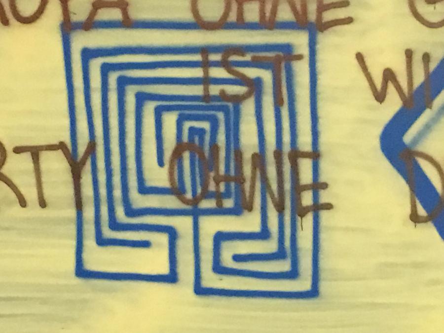 Labyrinth-Graffito