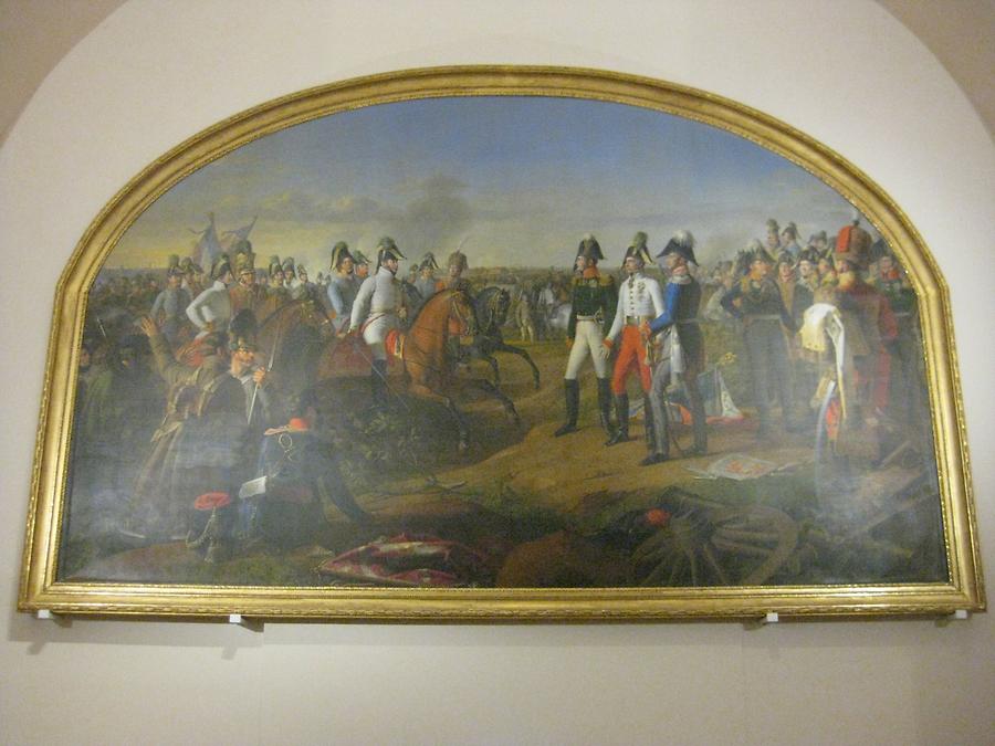 Ölbild 'Siegesmeldung des Fürsten Karl Schwarzenberg' von Johann Peter Krafft 1817