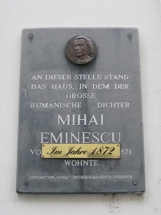 Mihail Eminescu Gedenktafel