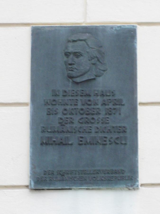 Mihail Eminescu Gedenktafel