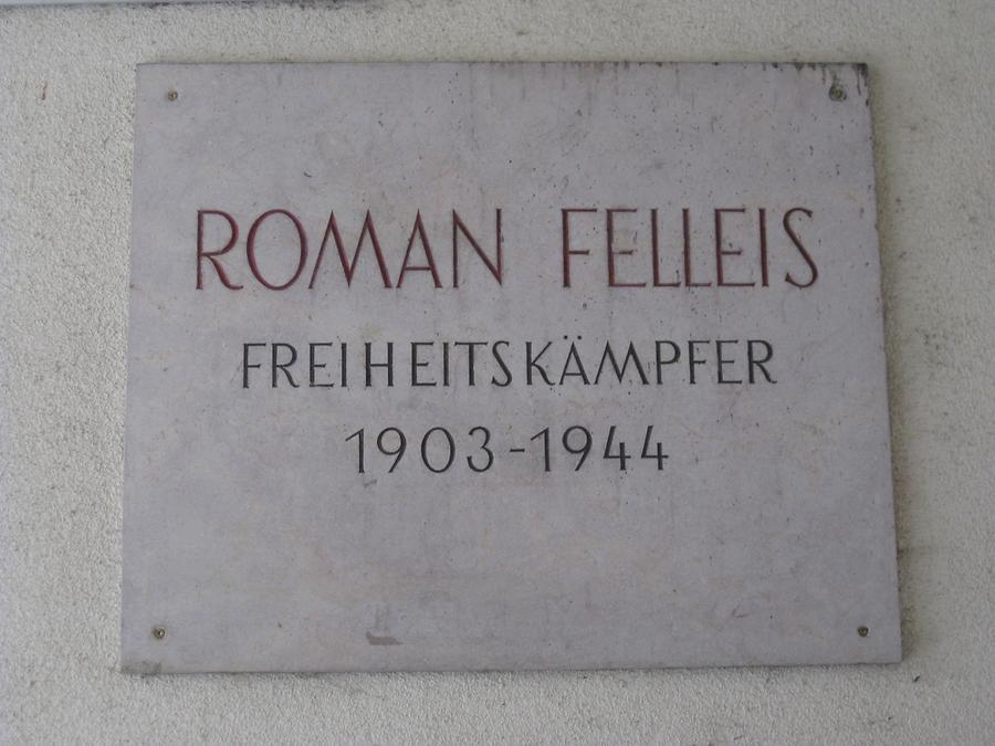 Roman Felleis Gedenktafel