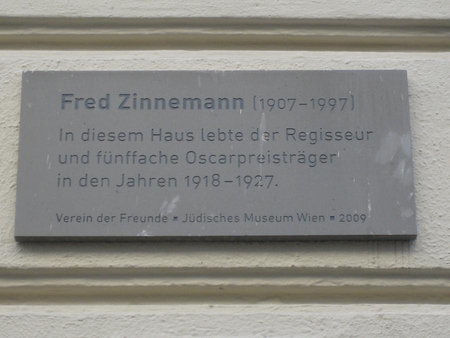 Fred Zinnemann Gedenktafel