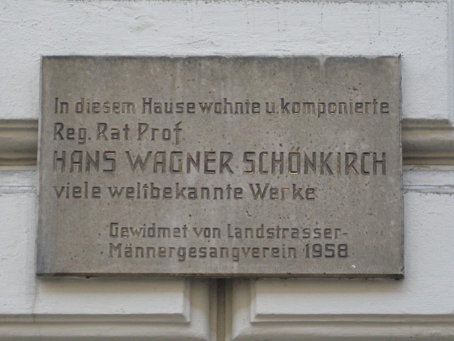 Hans Wagner-Schönkirch Gedenktafel