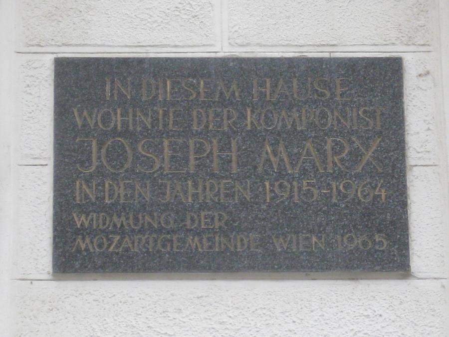 Joseph Marx Gedenktafel