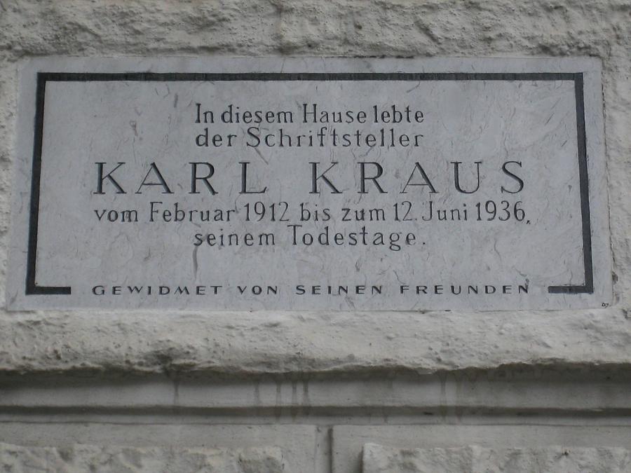 Karl Kraus Gedenktafel