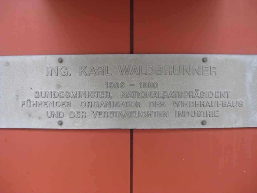 Karl Waldbrunner Gedenktafel