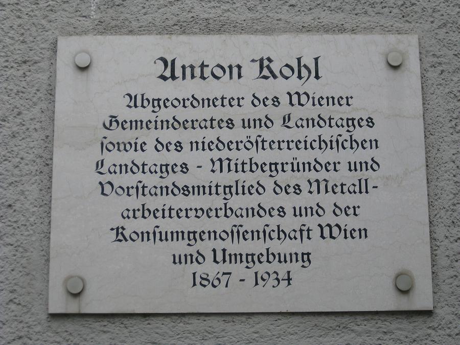 Anton Kohl Gedenktafel