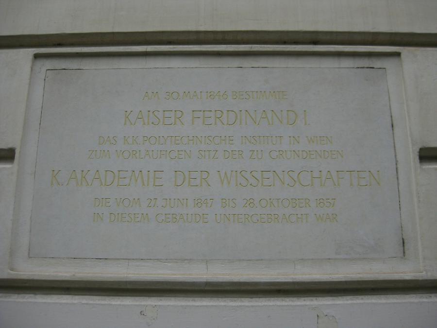 Kaiser Ferdinand I. Gedenktafel