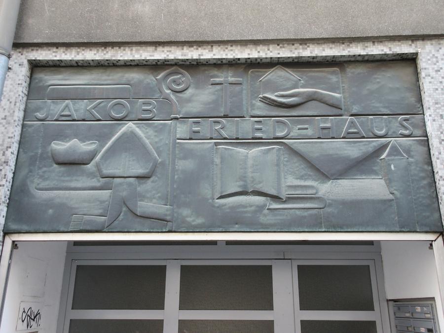 Metallrelief 'Jakob Fried-Haus'