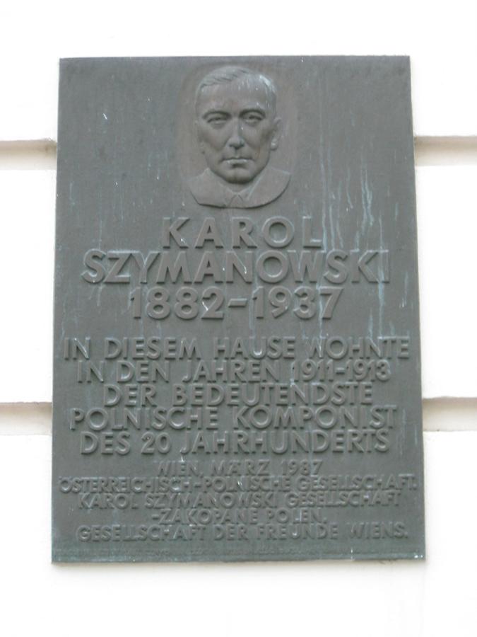 Karol Szymanowski Gedenktafel