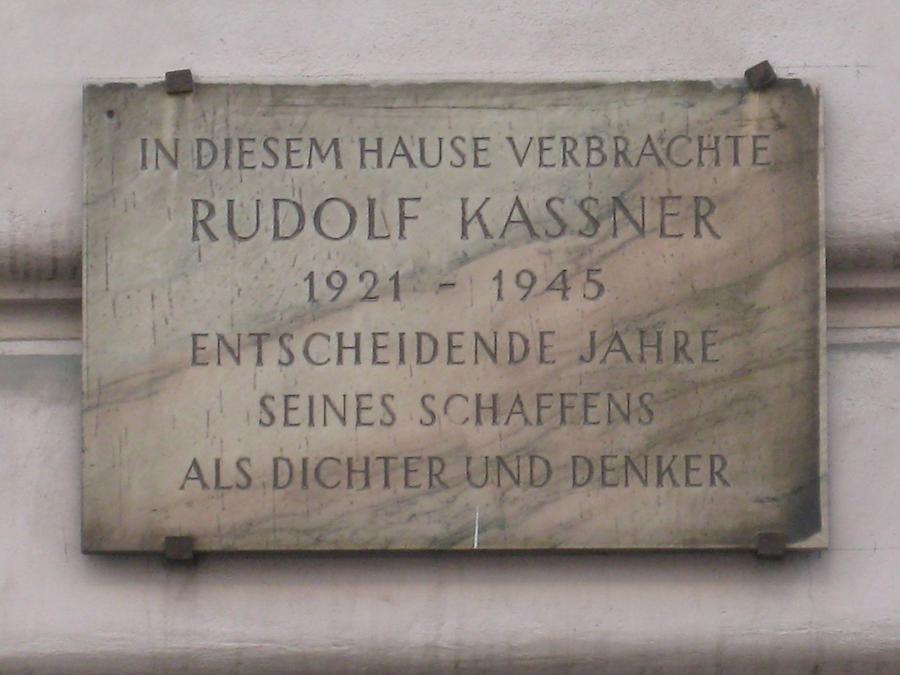 Rudolf Kassner Gedenktafel