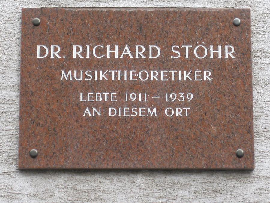 Richard Stöhr Gedenktafel