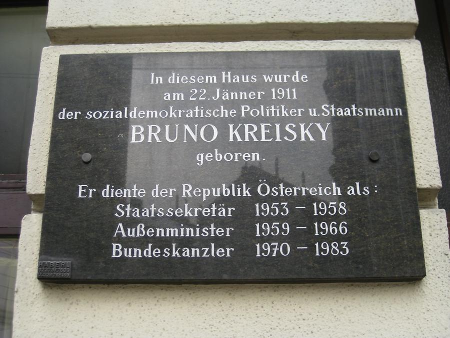 Bruno Kreisky Gedenktafel