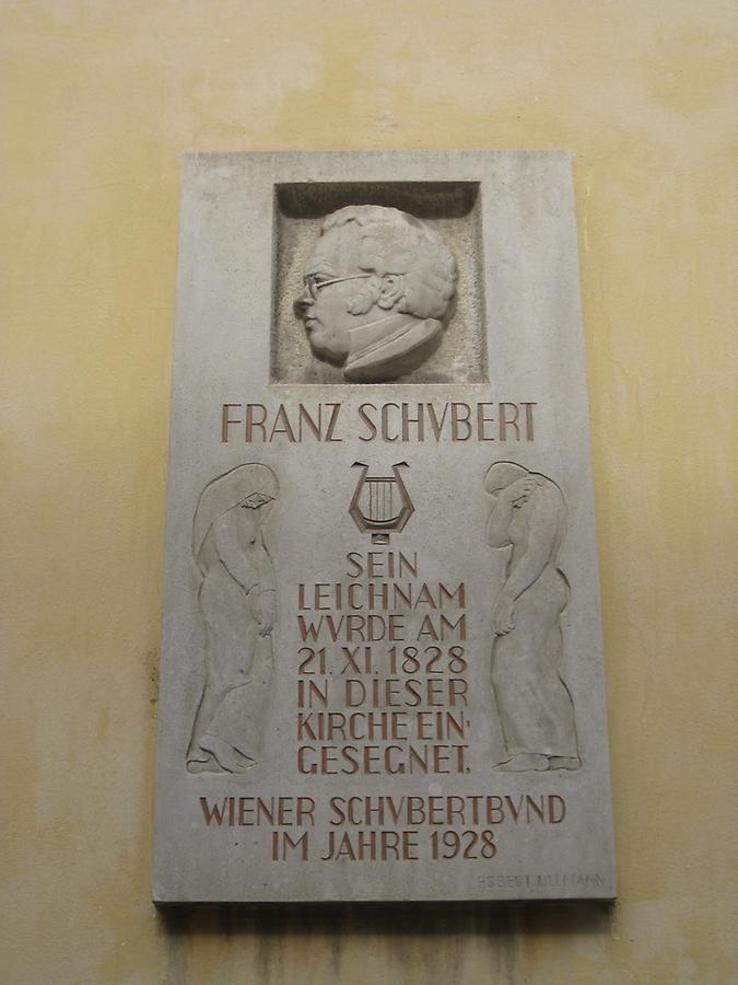 Franz Schubert Gedenktafel