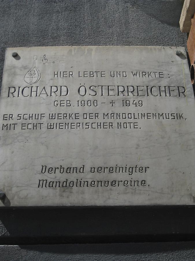 Richard Österreicher Gedenktafel
