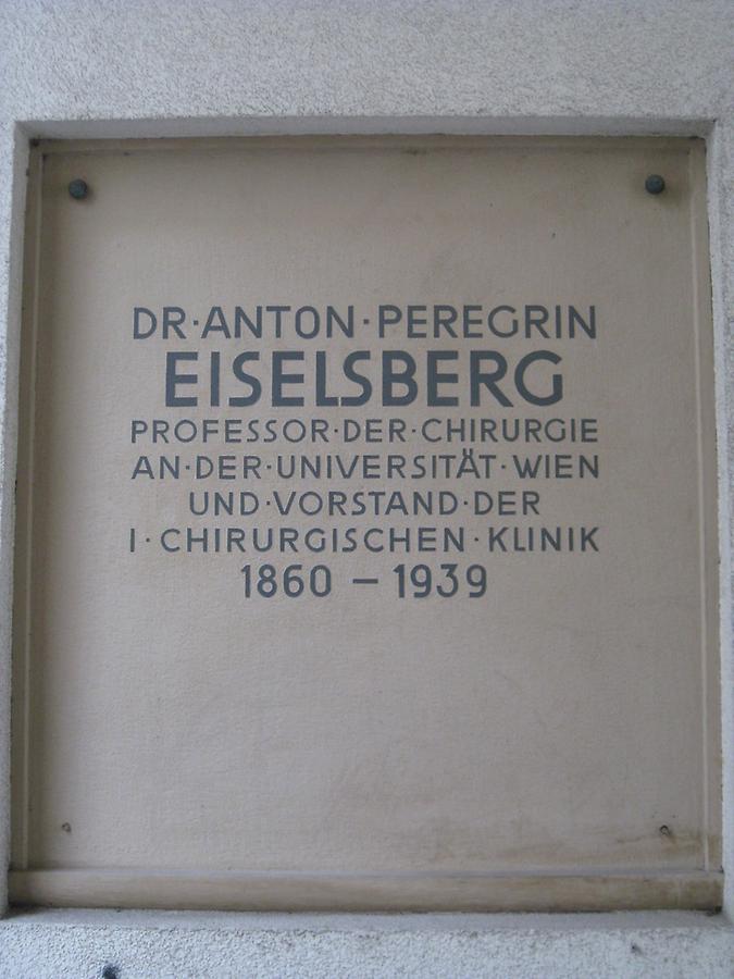 Anton Peregrin Eiselsberg Gedenktafel
