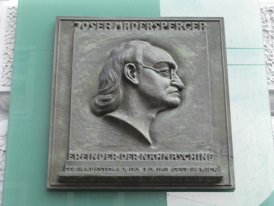 Josef Madersperger Gedenktafel
