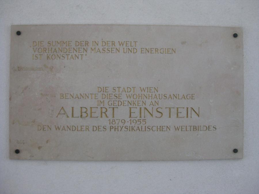 Albert Einstein Gedenktafel