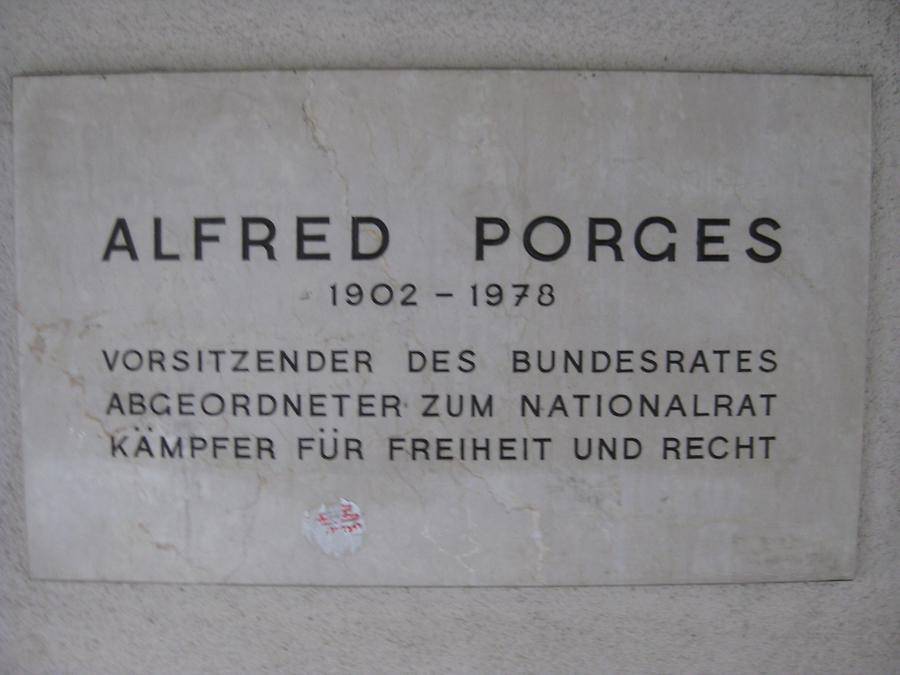 Alfred Porges Gedenktafel