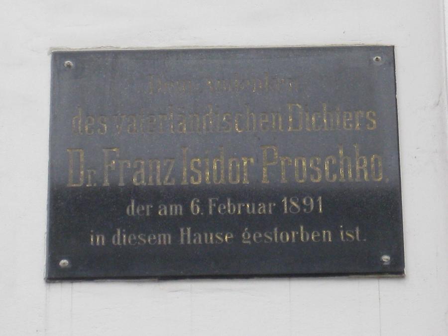 Franz Isidor Proschko Gedenktafel