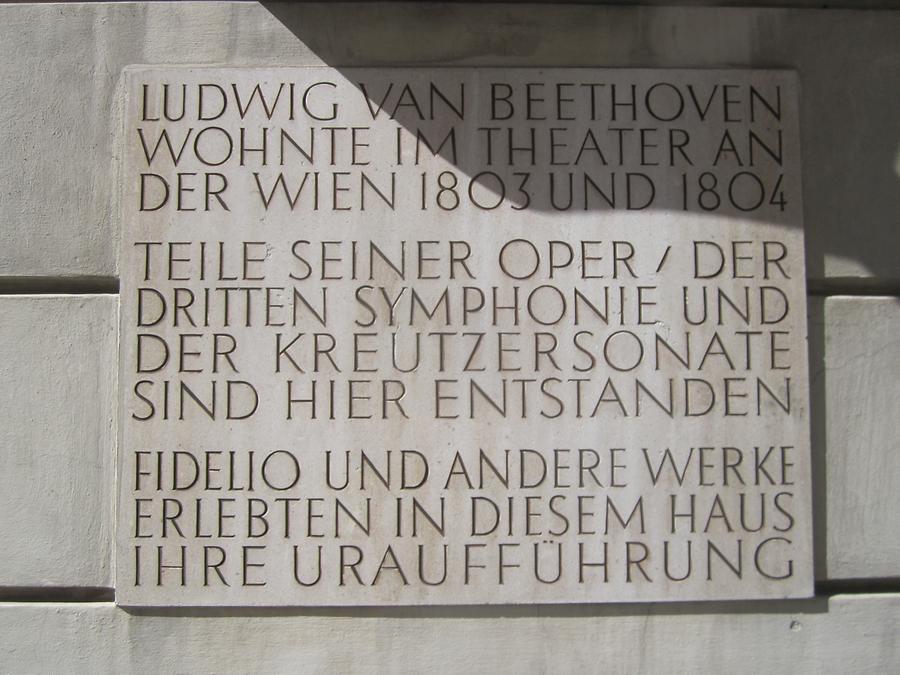 Ludwig van Beethoven Gedenktafel