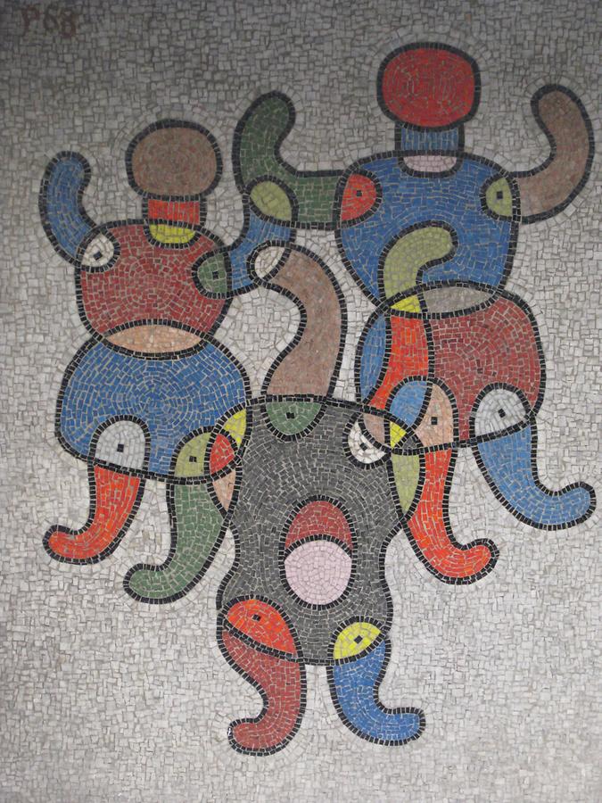 Mosaik 'Spiel' von Florentina Pakosta 1968
