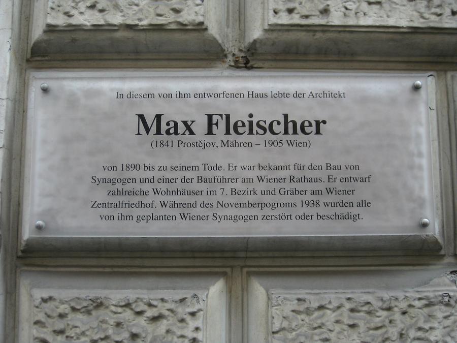 Max Fleischer Gedenktafel
