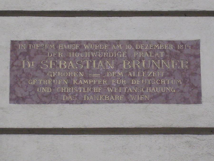 Sebastian Brunner Gedenktafel