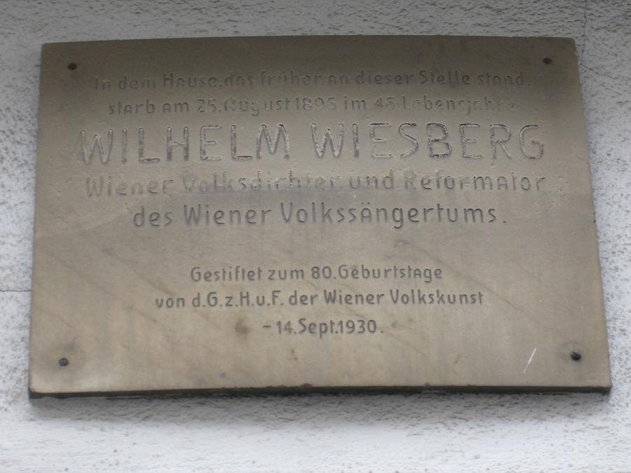 Wilhelm Wiesberg Gedenktafel