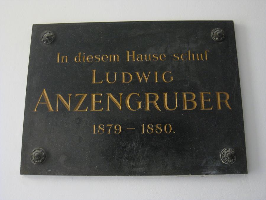 Ludwig Anzengruber Gedenktafel