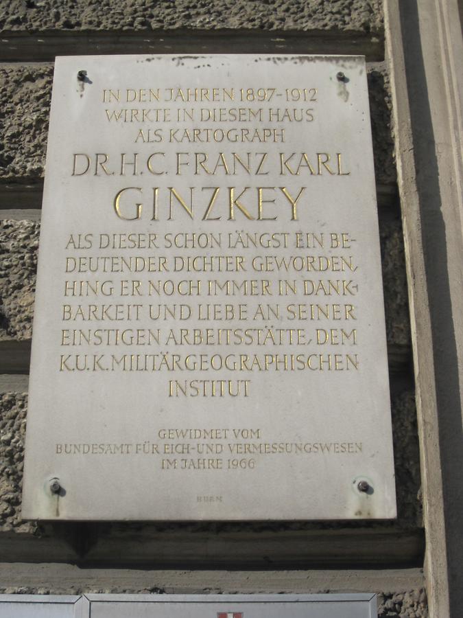 Franz Karl Ginzkey Gedenktafel