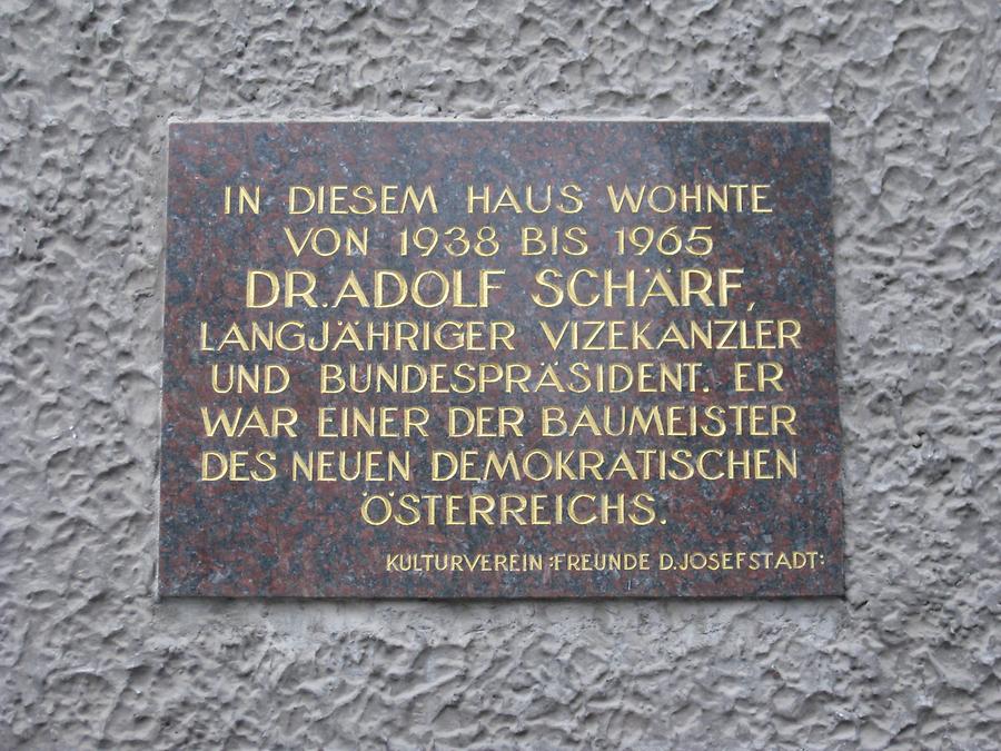 Adolf Schärf Gedenktafel