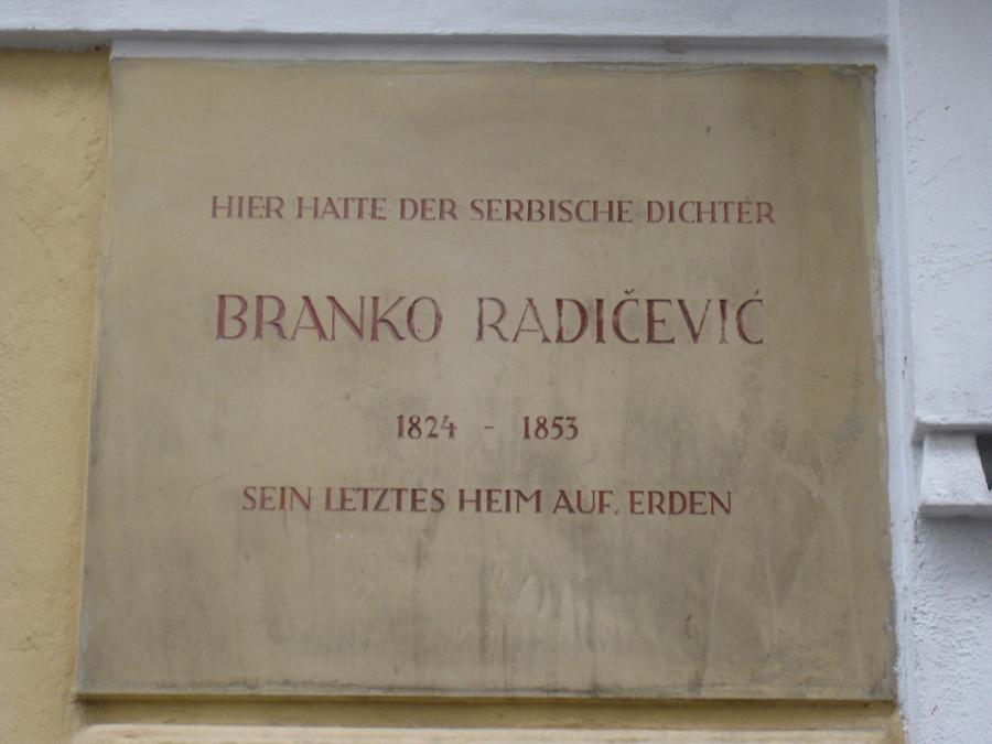 Branko Radicevic Gedenktafel