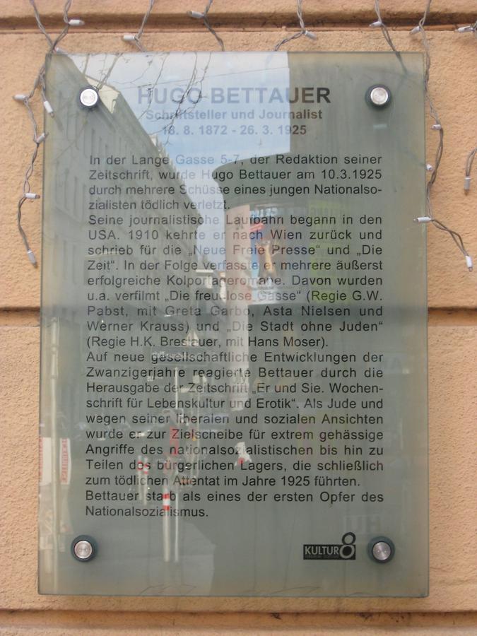 Hugo Bettauer Gedenktafel