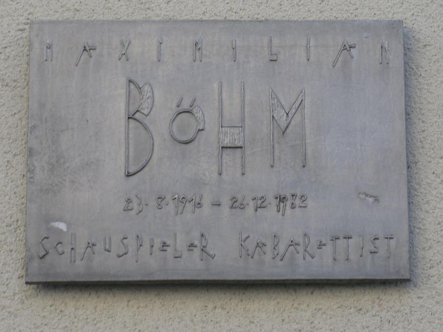 Maximilian Böhm Gedenktafel
