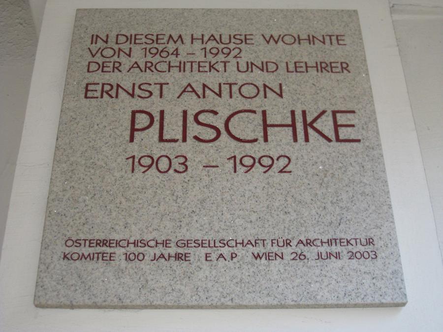 Ernst Anton Plischke Gedenktafel