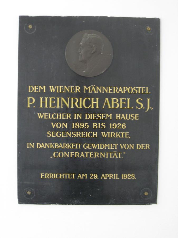 P. Heinrich Abel Gedenktafel