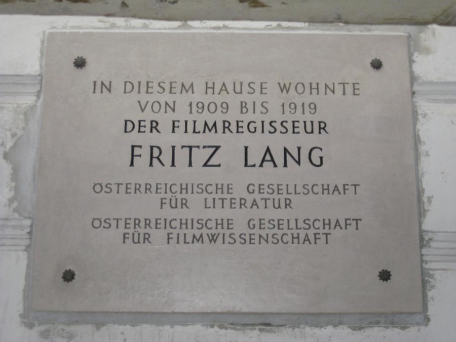 Fritz Lang Gedenktafel