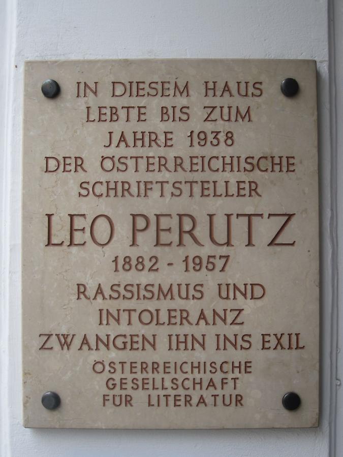 Leo Perutz Gedenktafel