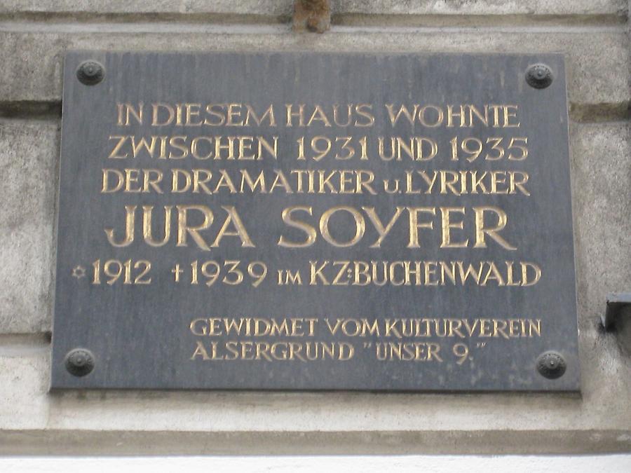 Jura Soyfer Gedenktafel
