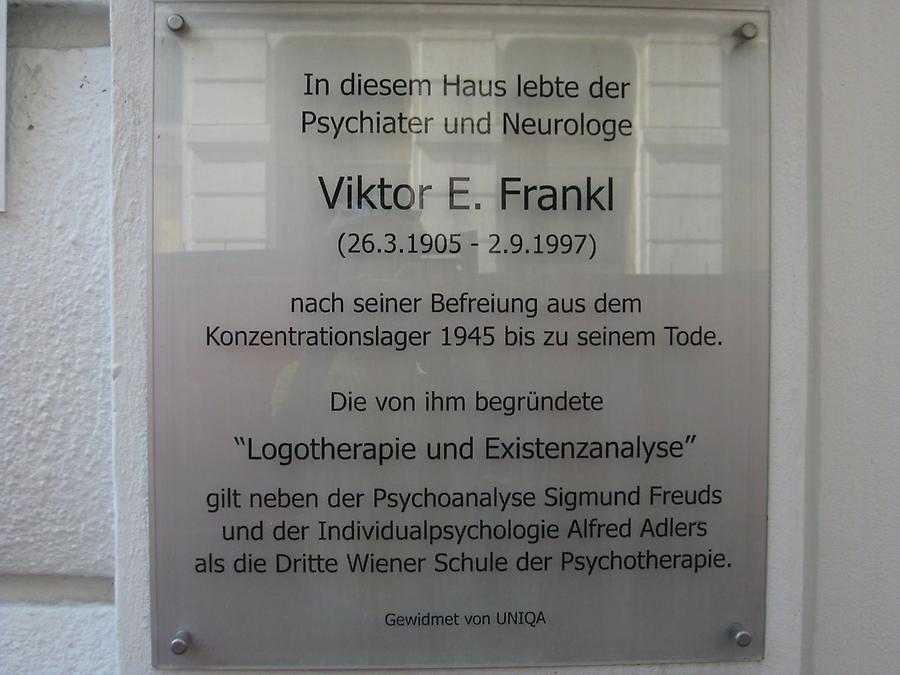 Viktor E. Frankl Gedenktafel