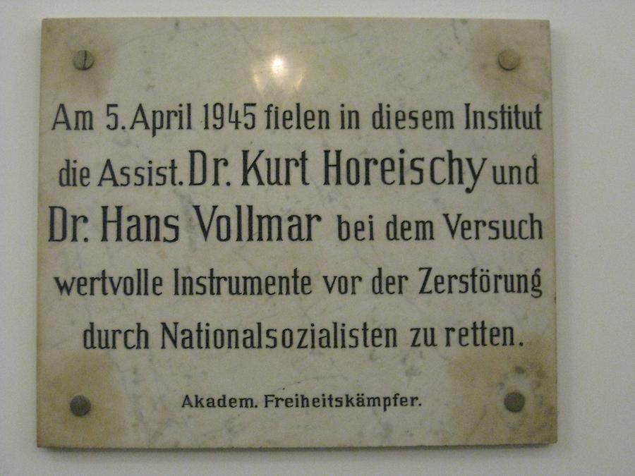 Kurt Horeischky- und Hans Vollmar Gedenktafel