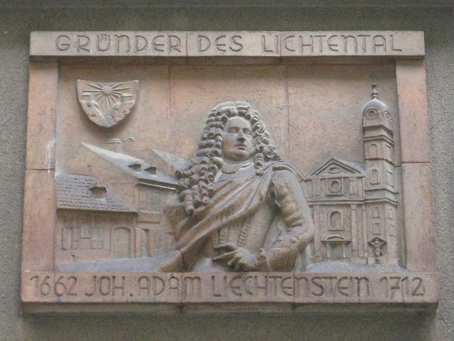 Johann Adam Liechtenstein Gedenktafel