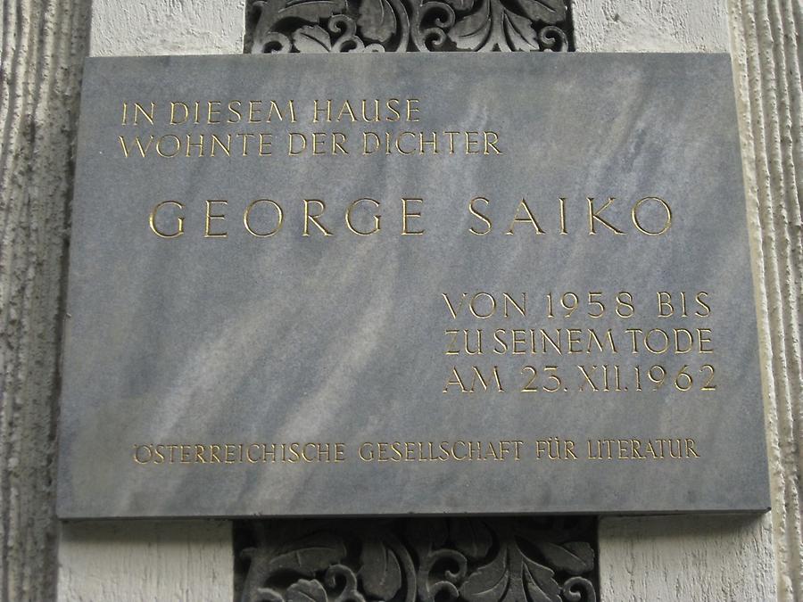 Georg Saiko Gedenktafel