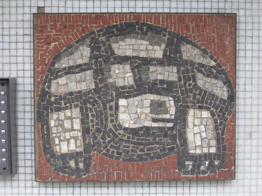 Mosaik-Hauszeichen von Johannes Wanke